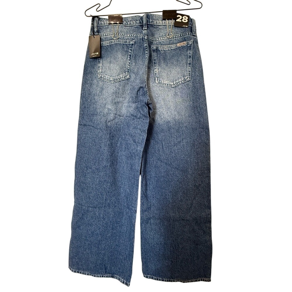 NEW JOE'S JEANS CRYSTAL INDIGO LOW RISE WIDE LEG JEANS Size 28x32 Embellished - Picture 6 of 9